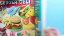 Dough Burger Deli Set Play Doh Hamburger Hot Dog French Fries Playdough Fast Food Plastilina Clay