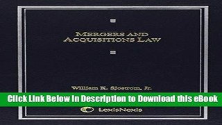 [Read Book] Mergers and Acquisitions Law Kindle