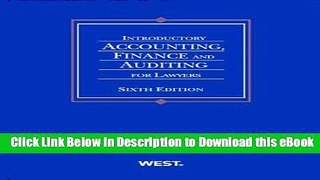 EPUB Download Introductory Accounting, Finance and Auditing for Lawyers (American Casebook Series)