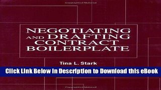 [Read Book] Negotiating and Drafting Contract Boilerplate Kindle