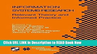 [Popular Books] Information Systems Research: Relevant Theory and Informed Practice (IFIP