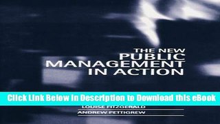[Read Book] The New Public Management in Action Kindle