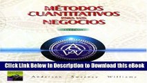 [Read Book] Metodos Cuantitativos Para la Administracion (Spanish Translation of Quantitative