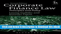 EPUB Download Corporate Finance Law: Principles and Policy (Second Edition) Online PDF
