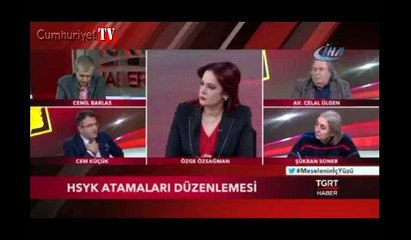 Canlı yayında 'Parmak' diyaloğu... Stüdyoyu terk etti