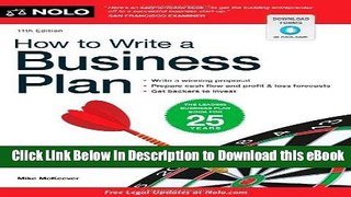 [Read Book] How to Write a Business Plan Mobi