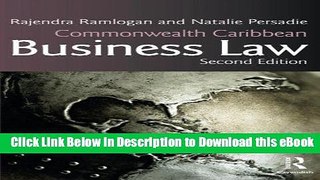 [Read Book] Commonwealth Caribbean Business Law (Commonwealth Caribbean Law) Mobi
