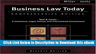 [Read Book] Business Law Today: Comprehensive (with Online Legal Research Guide) (Available Titles