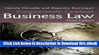 [Read Book] Commonwealth Caribbean Business Law (Commonwealth Caribbean Law) Kindle