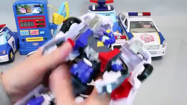 Robocar Poli Police Cars Tayo The Little Bus English Learn Numbers Colors orbeez Toy Surprise