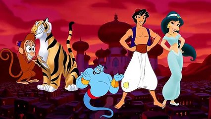 Alladin Disney Cartoon Finger Family / Daddy finger, daddy finger, where are you?