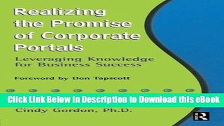 [Read Book] Realizing the Promise of Corporate Portals Mobi
