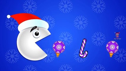 Funny Cartoons Packman Learning Colors for Kids, Babies Learning Video, Christman Video