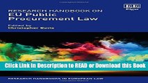 PDF [FREE] DOWNLOAD Research Handbook on EU Public Procurement Law (Research Handbooks in European