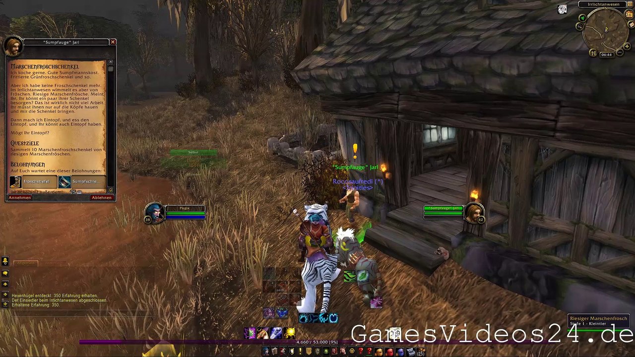 World of Warcraft Quest: Marschenfroschschenkel