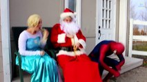 Evil Elsa KIDNAPS SANTA CLAUS! w_ Spiderman Frozen Elsa & Anna Superman Witch! Superher