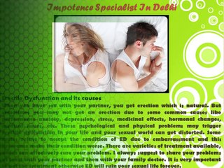 Best Impotence Treatments Specialist in India