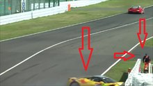 Ferrari 458 Horror crash at Suzuka