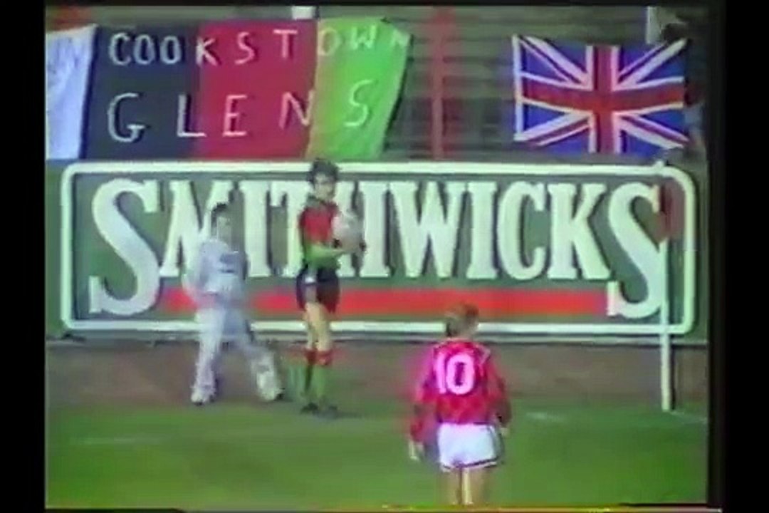 05.10.1988 - 1988-1989 European Champion Clubs' Cup 1st Round 2nd Leg Glentoran FC 1-1 Spartak Moskova