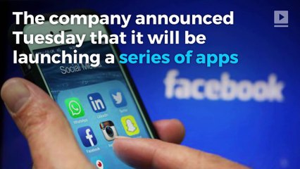 Facebook to launch series of streaming apps
