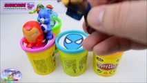 Aprender los Colores de Batman Play Doh Imaginext Juguetes de DC Super Friends Huevo Sorpresa y Juguetes Collecto