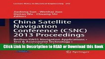 Books China Satellite Navigation Conference (CSNC) 2013 Proceedings: BeiDou/GNSS Navigation