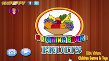 Páginas Para Colorear Para Los Niños Con Frutas Aprender Los Colores Para Niños