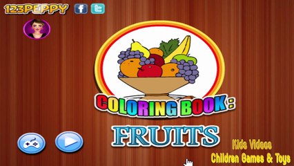 Páginas Para Colorear Para Los Niños Con Frutas Aprender Los Colores Para Niños