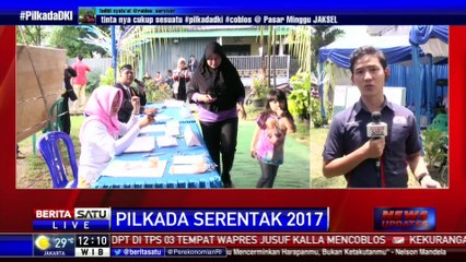 Wahidin Halim Nyoblos di TPS 2 Pinang Tangerang