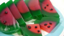 How to make Whole Watermelon Jelly 수박 푸딩 젤리 만들기 포핀쿠킨 초콜릿 요리 장난감 식완 소꿉 놀이