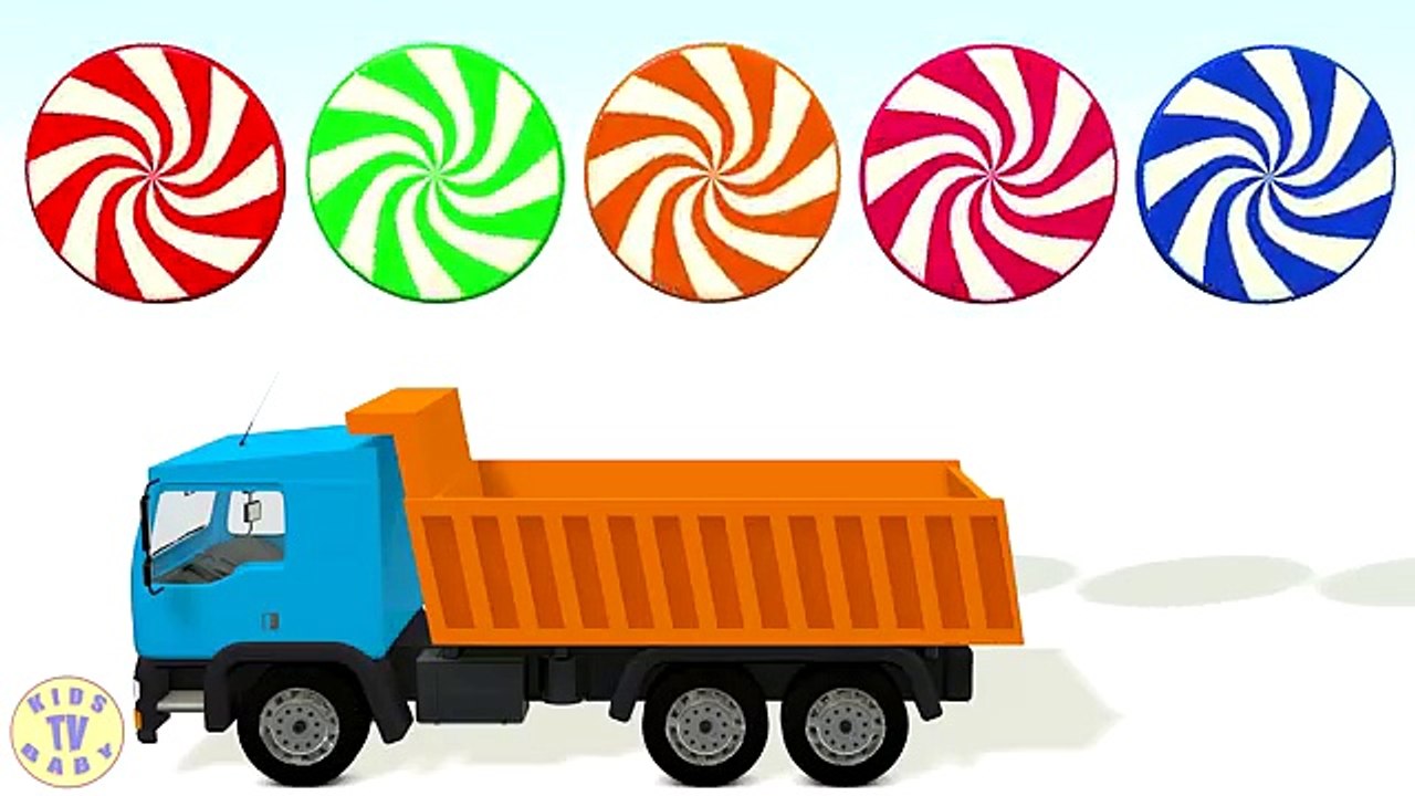 Learn Colors with 3D Candy Truck For Kids Toddlers Babies