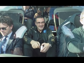 Real Madrid-Napoli - La partenza degli azzurri da Capodichino (14.02.17)