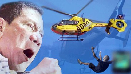 Duterte admite ter jogado um seqüestrador de um helicóptero.