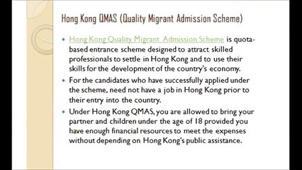 Application process of Hong Kong QMAS