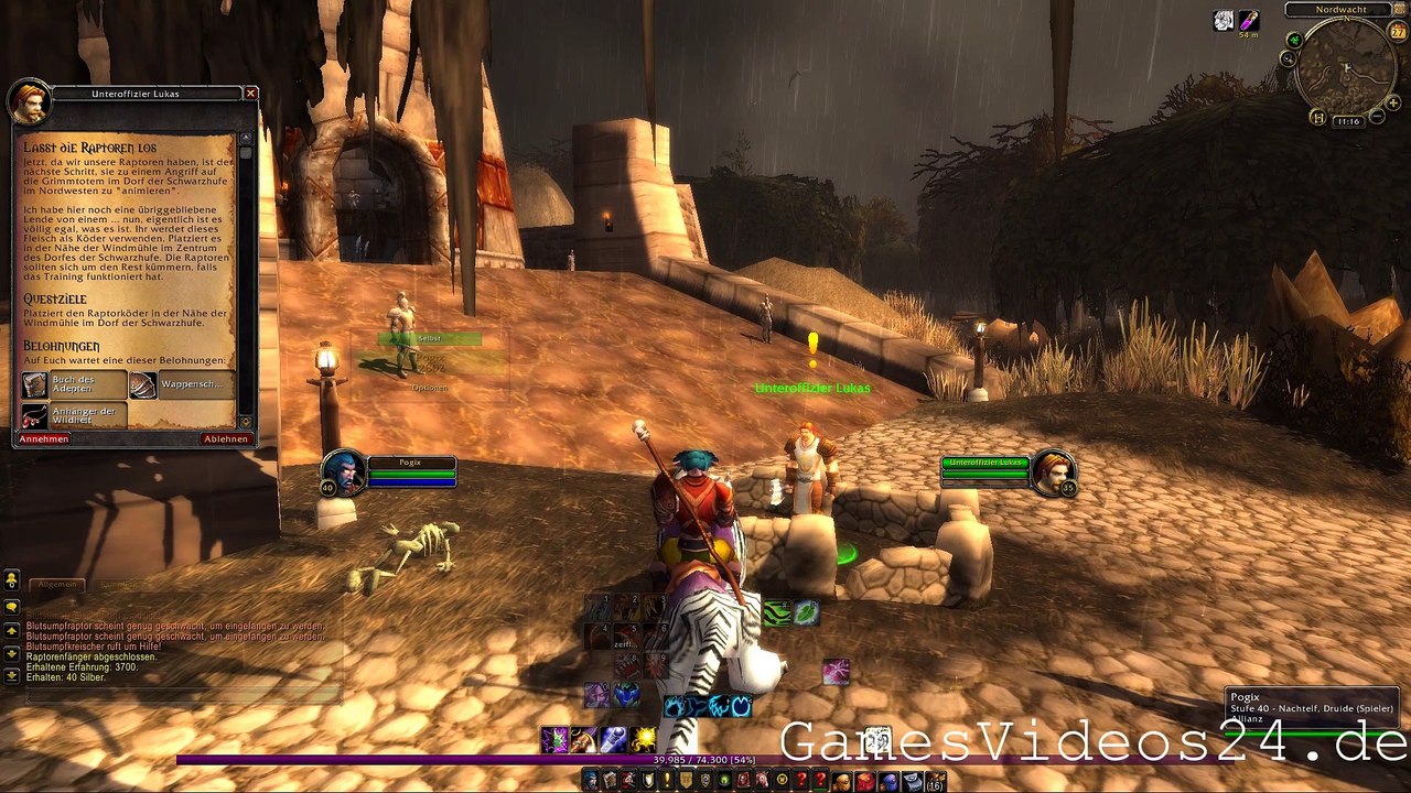 World of Warcraft Quest: Lasst die Raptoren los