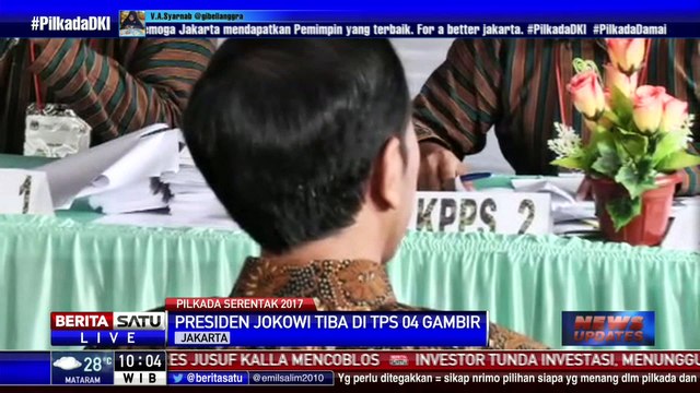 Presiden Nyoblos di TPS 4 Gambir