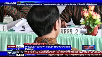 Presiden Nyoblos di TPS 4 Gambir