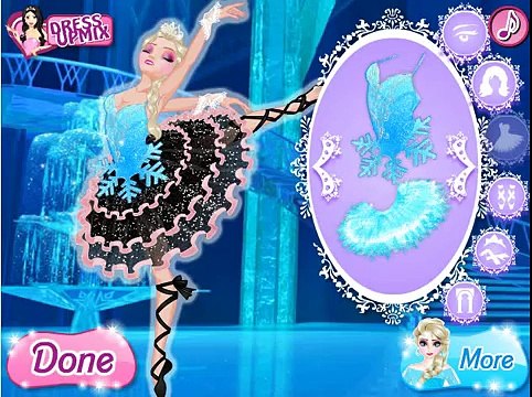 La princesa Anna y Elsa Bailarina Juegos de Disney Frozen Juego