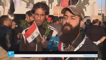 احتجاجات لأتباع التيار الصدري وتشييع قتلى مظاهرة السبت