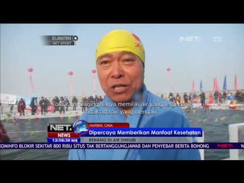 400 Orang Berenang di Air Bersuhu Hampir Nol Derajat Celcius - NET 12