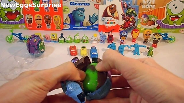 Киндер сюрприз распаковка игрушек Кеша Кот Леопольд Крокодил Гена Kinder Surprise eggs unp
