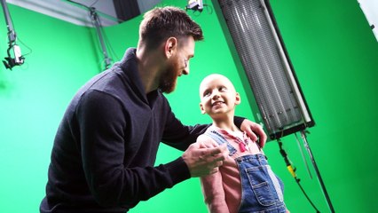 The behind the scenes of the SJD Pediatric Cancer Center spot with Leo Messi