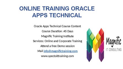 Oracle Applications Technical Online Training Hyderabad