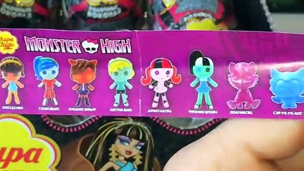 Сюрпризы Чупа Чупс Монстер Хай на русском языке ( Surprise eggs Monster High )