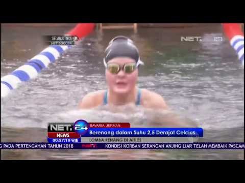 Di Jerman Gelar Kompetisi Berenang di Air ES - NET 24