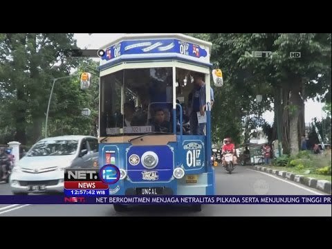 Berbentuk Seperti Trem di Eropa Bus Wisata Bernama Uncal Beroperasi di Seputaran Kebun Raya - NET12