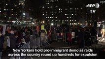 New Yorkers protest immigration raids