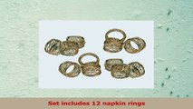 Godinger Silver Art Copperplated Round Mesh Napkin Holder Rings Set of 12 24405517