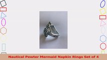 Nautical Pewter Mermaid Napkin Rings Set of 4 9afffce0