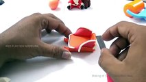 Santa Claus Deer Ride play Doh Modeling | Play Doh Christmas toys modeling